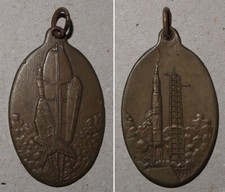 Brelok vintage brelok prom kosmiczny NASA + LIFT-OFF MISJA APOLLO