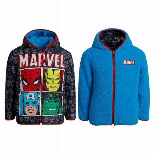 Marvel Spiderman Puffer Jacket Coat Hoodie Boys Toddler 6 S Costume Hoodie NWT - Picture 4 of 5