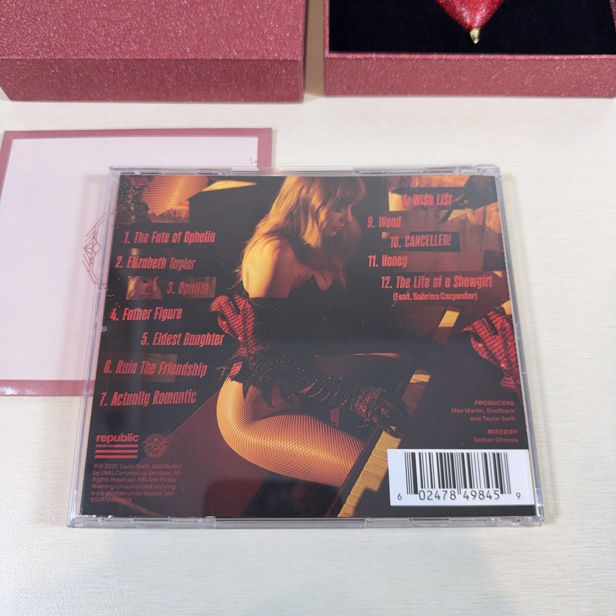 Taylor Swift The Life of a Showgirl CD Special Edition Box Set