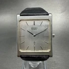 Seiko Tank Watch Men 28mm Silver Dial Silver Tone 2620-5220 New Battery VTG