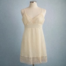 Cosabella Vintage Y2K Cream Lace Slip Dress Made in Italy Womens Small Romantic
