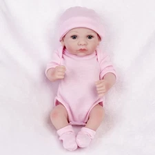 Realistic Reborn Baby Dolls Tiny Full Body Vinyl Silicone Gift Newborn Girl Doll