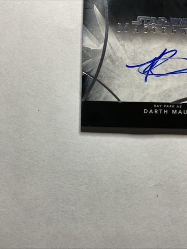 2024 Topps Star Wars Masterwork Ray Park As Darth Maul Auto #A-RP - Picture 2 of 10