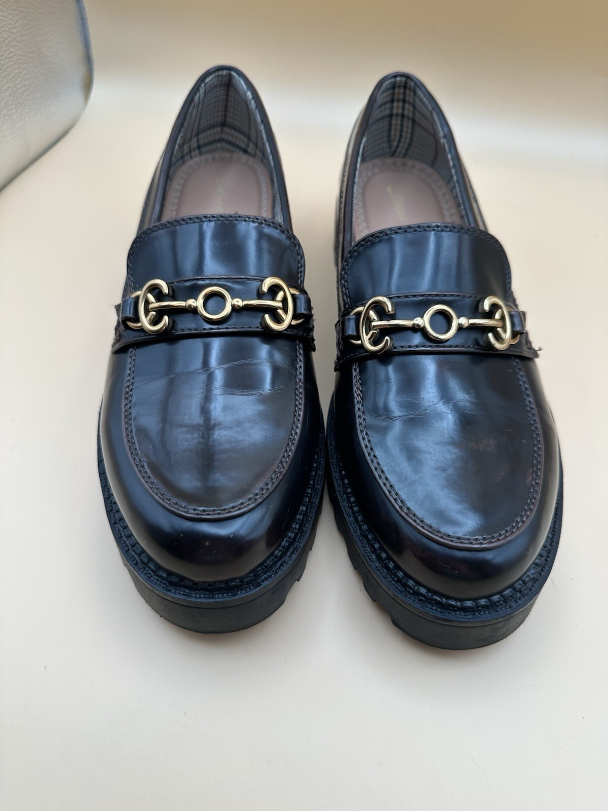 SAOLA Scarpe mocassini Circus NY Sam Edelman Deana suola a strappo marrone scuro taglia 10 nuove condizioni