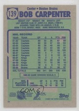 1990-91 Topps Blank Front Bob Carpenter #139 0kb5