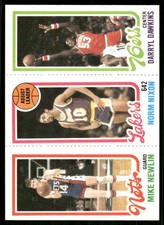 1980-81 Topps Mike Newlin / Norm Nixon / Darryl Dawkins TL #134 / 159 / 180