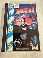 SNATCHER (SEGA CD, 1994) CIB - RARE SEGA VRC MA-17 "PRE-ESRB" STICKER ON MANUAL!