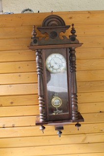 Lenzkirch regolatore orologio da parete orologio a pendolo meccanico con attacco orig. Chiave