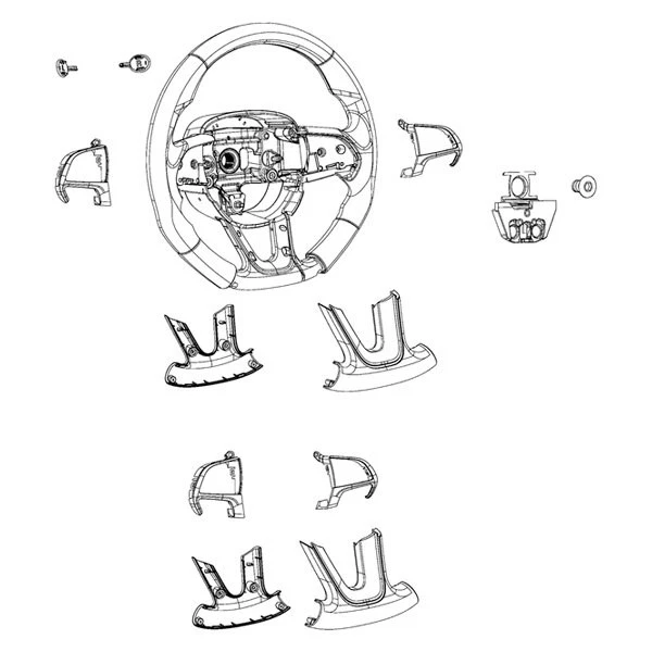 For Dodge Charger 2015-2020 Mopar Rear Steering Wheel Bezel Foto 3 de 3