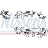 Nissens AGR-KÜHLER AbgasrÜCkfÜHrung Passend FüR Fiat Ducato | 989476