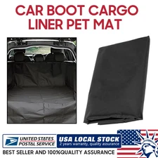 Car Boot Cargo Liner Trunk Protector Dog Pet Mat for Most Cars Trucks SUV Black
