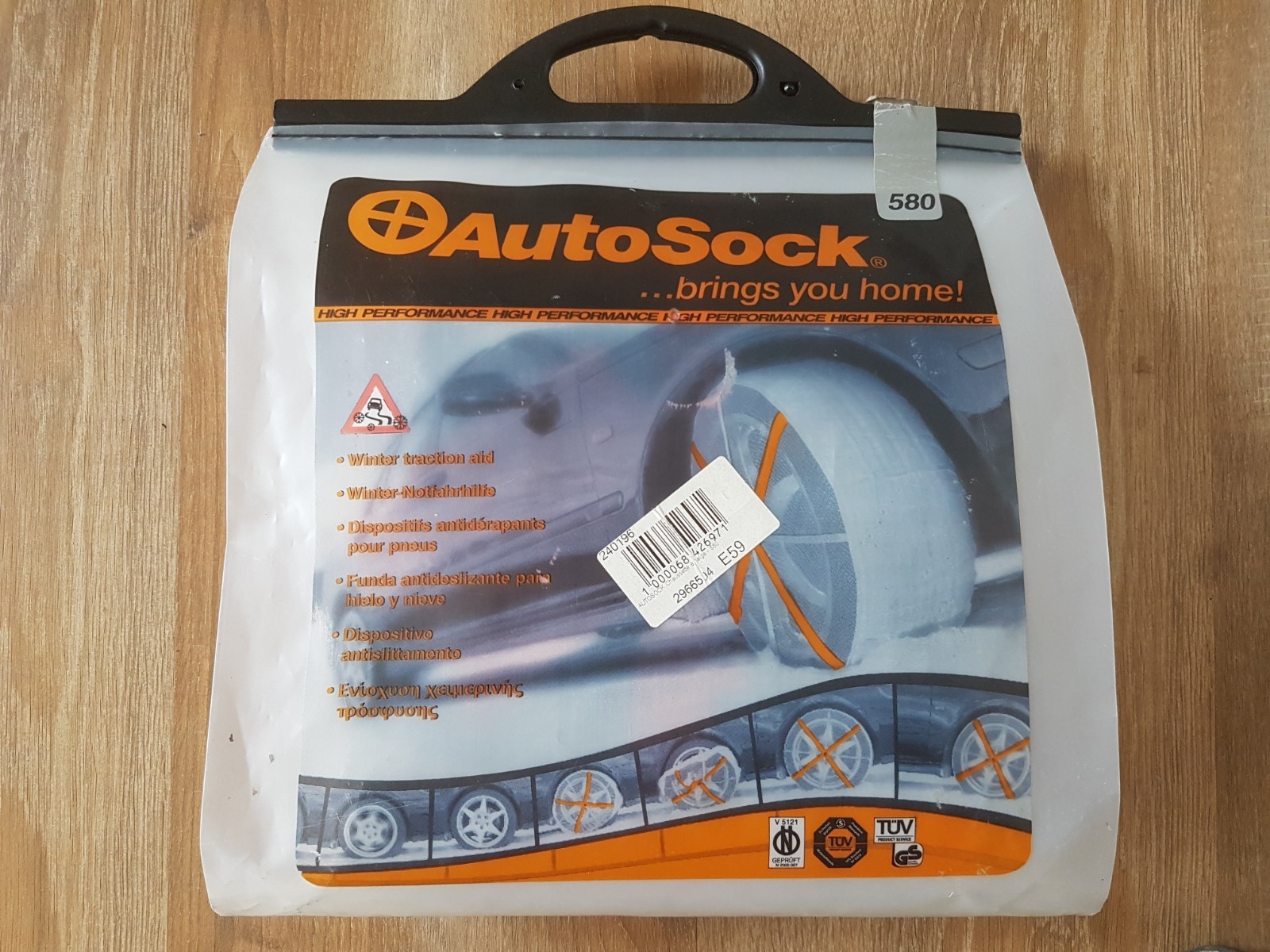 Chaussettes neige AutoSock textile pour pneu voiture standard