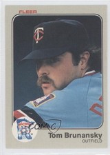 1983 Fleer Tom Brunansky #607 0f4