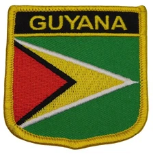 Guyana Country Embroidered Iron On Patch FPS-102