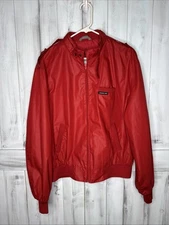 🔥Vintage Members Only Jacket Rainbow Tag Red Iconic Racer Motorcycle Medium 44