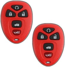 2X Key Fob Replacement for 2015 2006 2007 2008 2009 2010 2011 2012 2-Pack Red