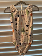 Destira GYMNASTICS dance LEOTARD Child Large CL Halloween animals in COSTUMES