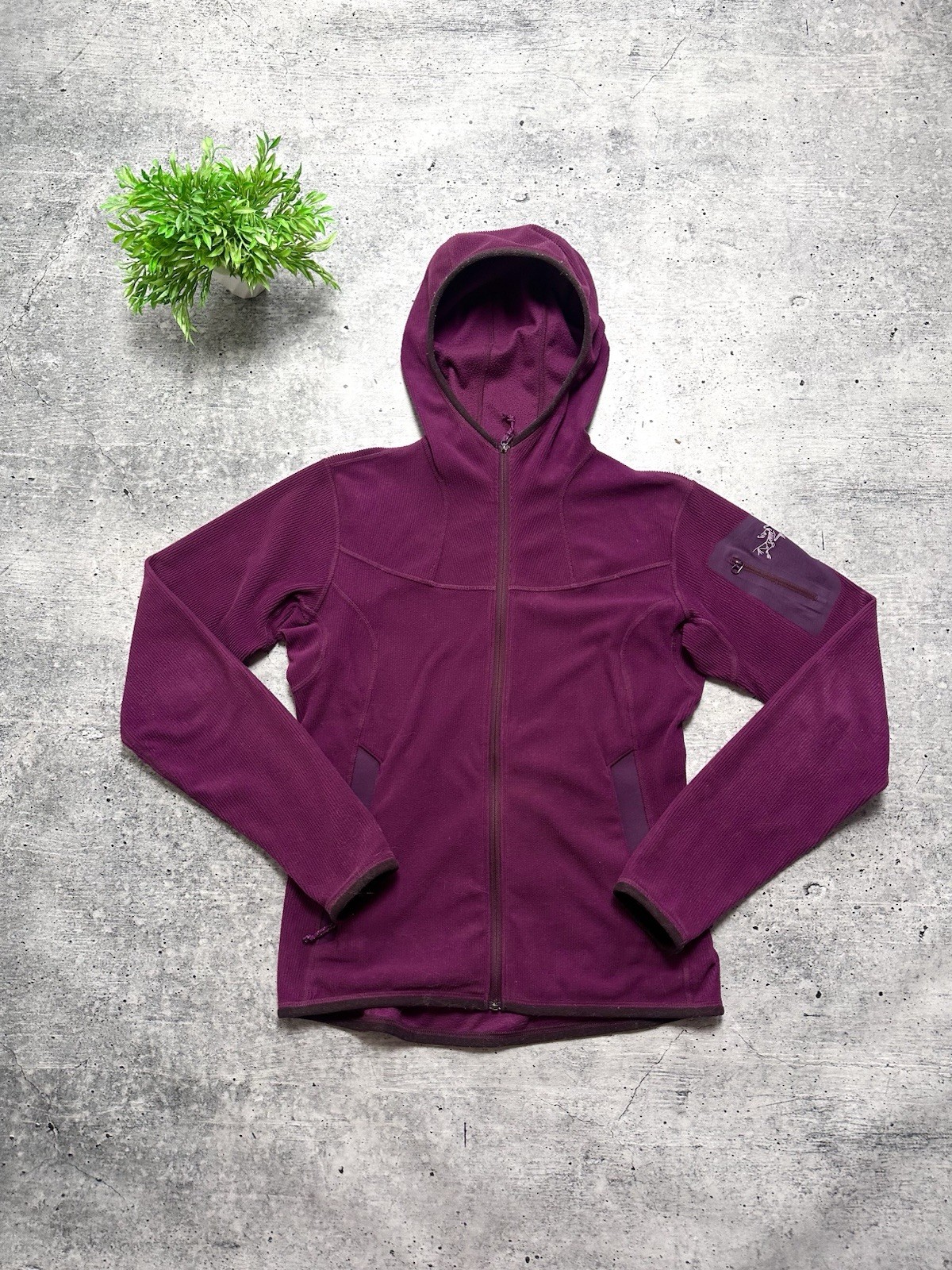 ARC'TERYX Felpa con cappuccio e zip intera vintage Arcteryx Polartec Fleece Gorpcore Y2K escursionismo all'aperto