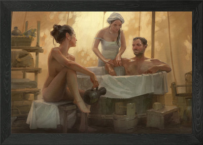 Bath Time Gerahmtes Wandbild Poster Leinwanddruck Bild