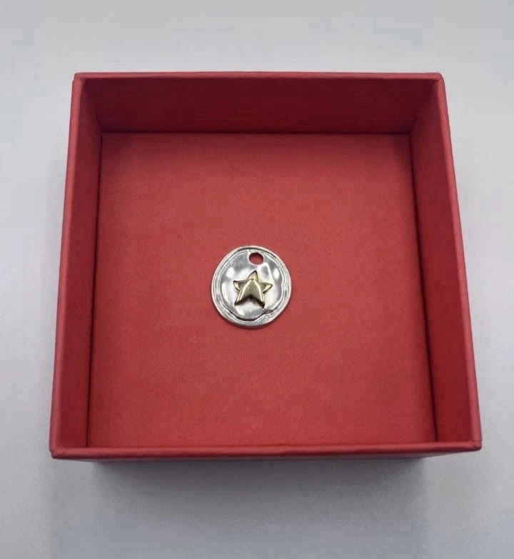 Ciondolo/Piastrina DoDo Pomellato Fuori Produzione In Argento E Oro - Immagine 3 di 4