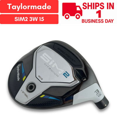 TaylorMade SIM2 Fairway Wood 3W 15* Head Only Right Hand USED FAST SHIP #5653