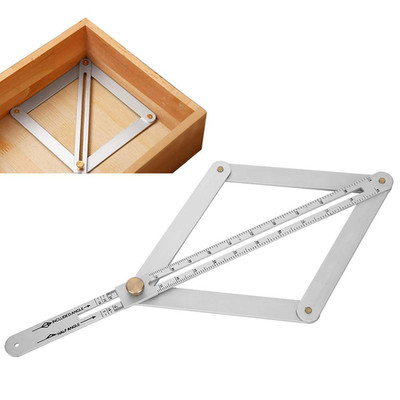 Corner Angle Finder, 4 Fold Diagonal Square Ruler, 0-170° Angle Corner Ruler, St