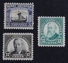 CKStamps: US Stamps Collection Scott#621 623 Mint NH OG #622 Mint H OG