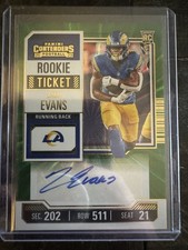 2023 Panini Contenders Zach Evans Rookie Ticket Auto #270 Los Angeles Rams