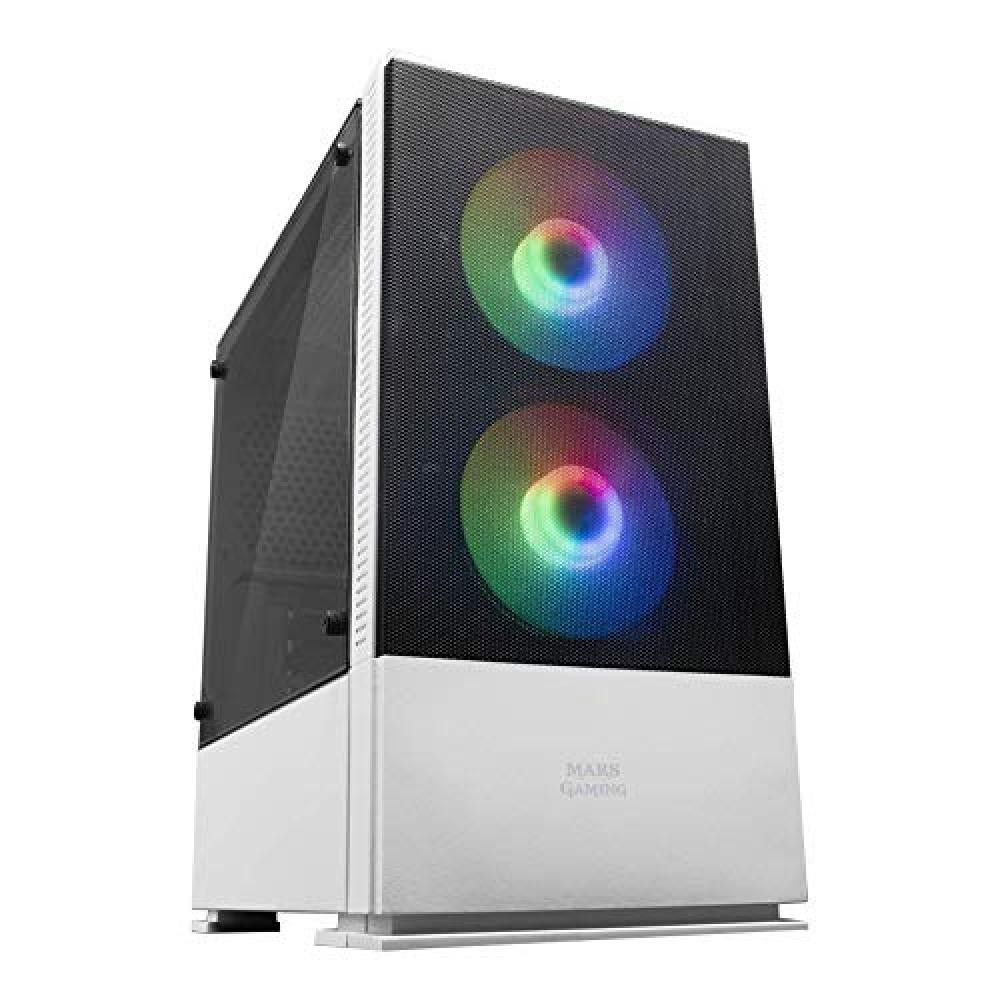 Marsgaming MCZW White MicroATX Case - Ottimizzazione Spazio e Mesh