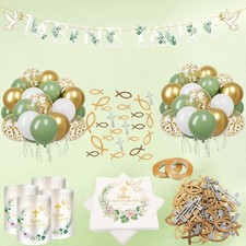 Tauf Deko Junge Mädchen Dekotaufe,Taufe Dekoration, Taufdeko Set, Meine Taufe...