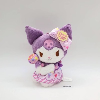 Kuromi V351 Chupa Chups Sanrio 2023 Ball Chain Plush 6'' Stuffed Toy Doll Japan