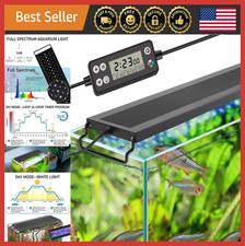 Auto On/Off LED Aquarium Light, Full Spectrum, 24/7 Cycle, 7 Colors, IP68 Waterp
