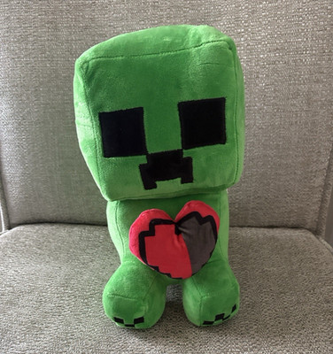 Minecraft Creeper Plush Toy Creeper with Heart A29979 2026 Spot Clean Only Green