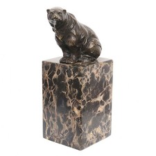 Statue de bronze ours