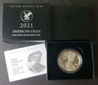 2021 W Proof $1 American Silver Eagle Dollar Type 2
