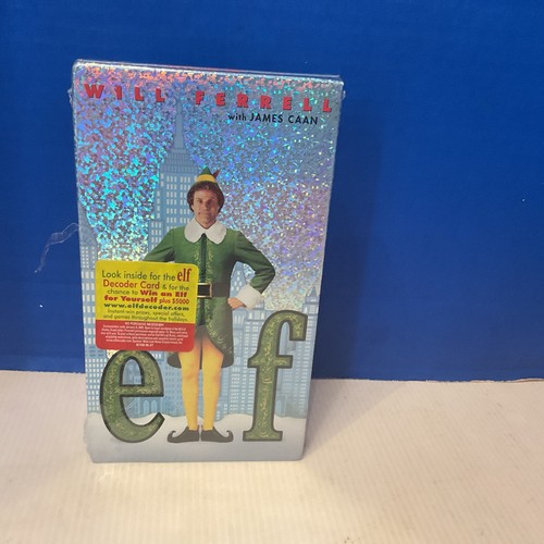Elf (VHS, 2004) New Line Home Entertainment Will Ferrell James Caan NEW SEALED - Picture 1 of 4