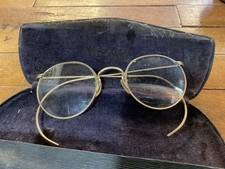 Vintage Aviator Spectacles Eyeglasses 12Kt GF Wire Rim Frame