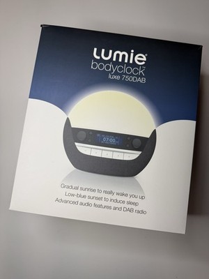 Lumie Bodyclock Luxe 750DAB Wake-up Light DAB Radio Bluetooth BRANDNEU  