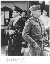Clive Dunn + Philip Madoc. Dad's Army. Signed 8 x 10 Photo