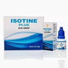 (Pack of 6) Isotine Plus Eye Drop Pure Herbal and 100% Genuine Eye Drops 10ml