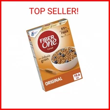 Fiber One Cereal, Original Bran, High Fiber Cereal Made with Whole Grain, 19.6 o