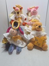 2000 Disney Store Winnie the Pooh Choir Angels Mini Bean Bag Plush 4PC NWT C2 