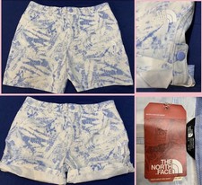 NWT North Face Girls Amphibious Roll-Up Shorts Size L 14-16 FlashDry 28x5 Blue