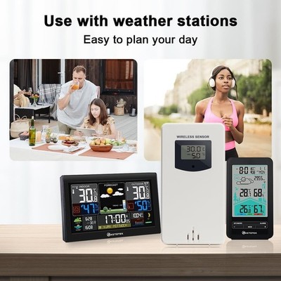 KETOTEK Indoor Outdoor Sensor Wireless Remote Humidity Temperature Sensor