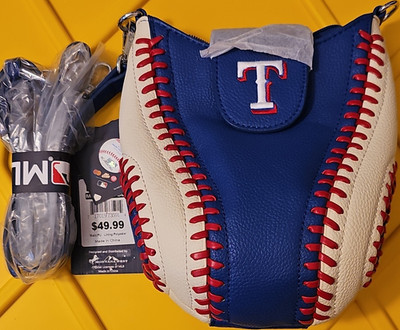 Montana West MLB Texas Rangers Crossbody Bag Zip Detachable Adjustable Strap