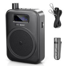 Voice Amplifier Wireless Microphone with Bluetooth Lavalier, Portable Microph...