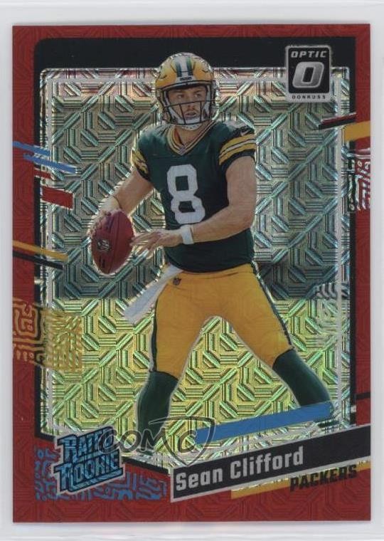 2023 Panini Donruss Optic Rated Rookie Red Mojo Prizm Sean Clifford #242 1g5e