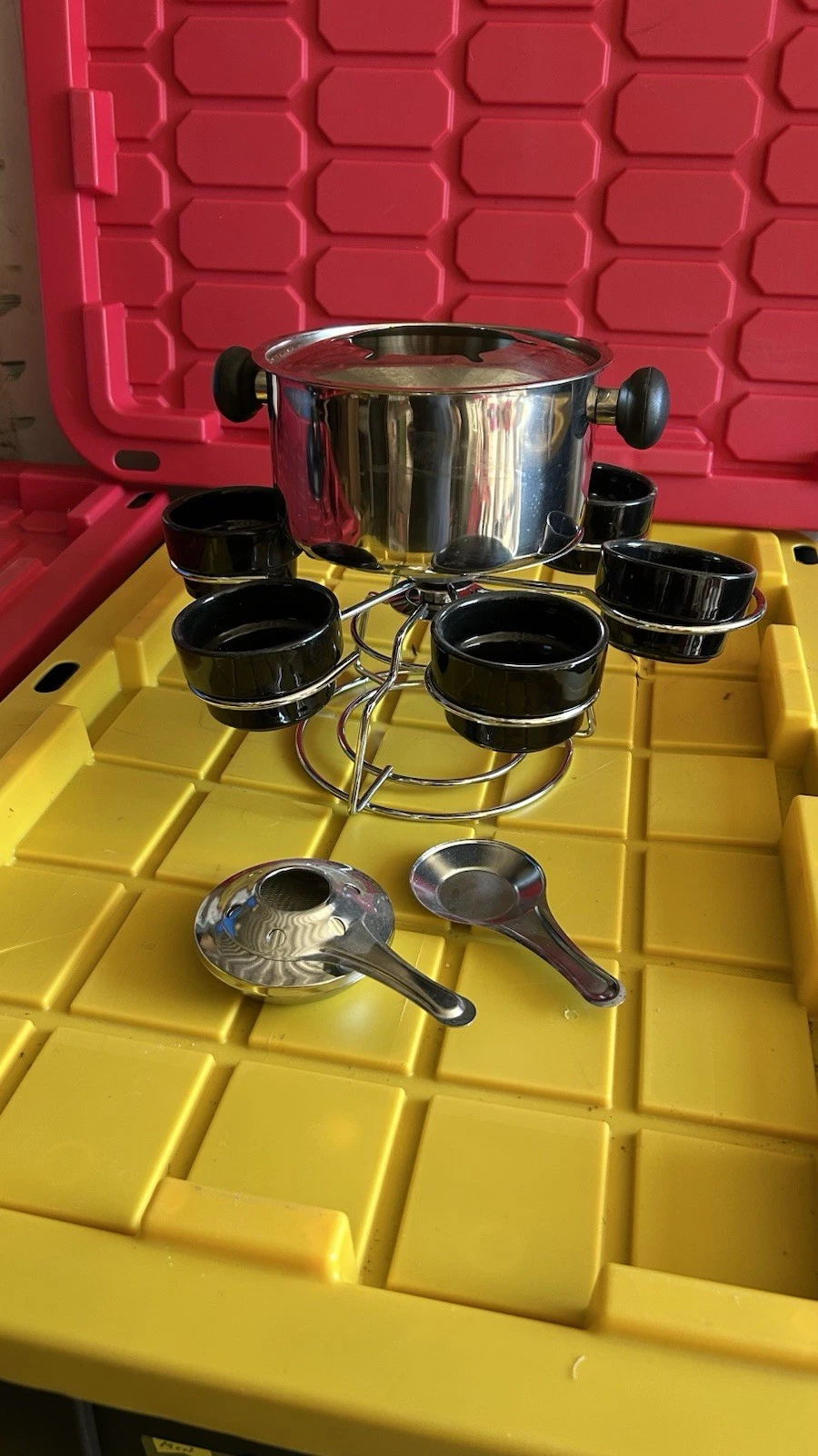 Stainless Steel Fondue Set, New, Not In Box-See Photos
Opens in a new window or tab