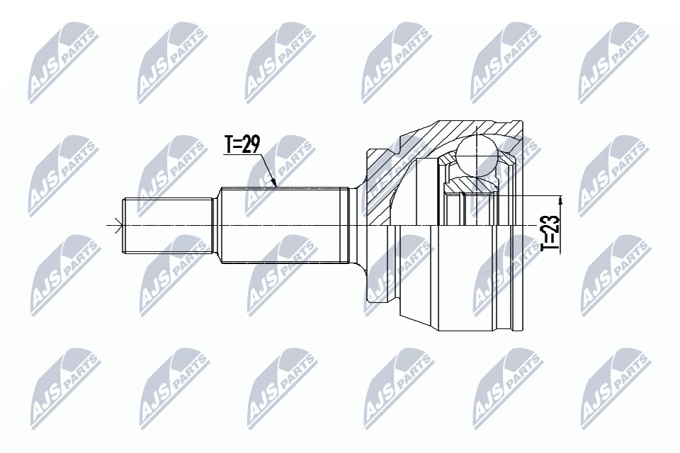 N.T.Y. NPZ-RE-063.NTY Joint Kit, drive shaft for RENAULT