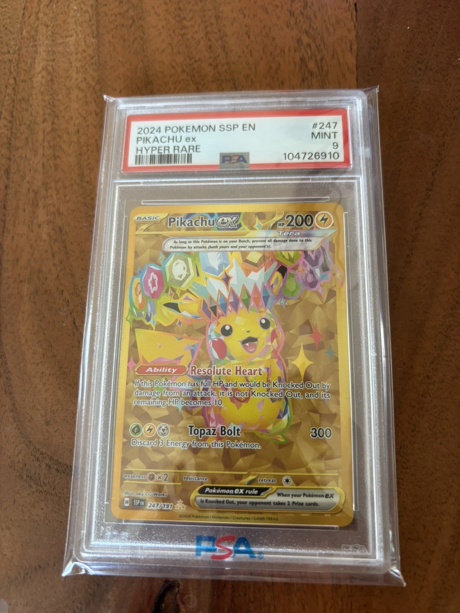 Pikachu Pokémon TCG Grade 9 Rare Individual Collectible Card Game